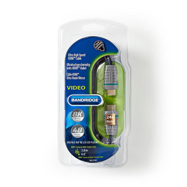 Bandridge Ultra High Speed HDMI Cable with Ethernet 8K