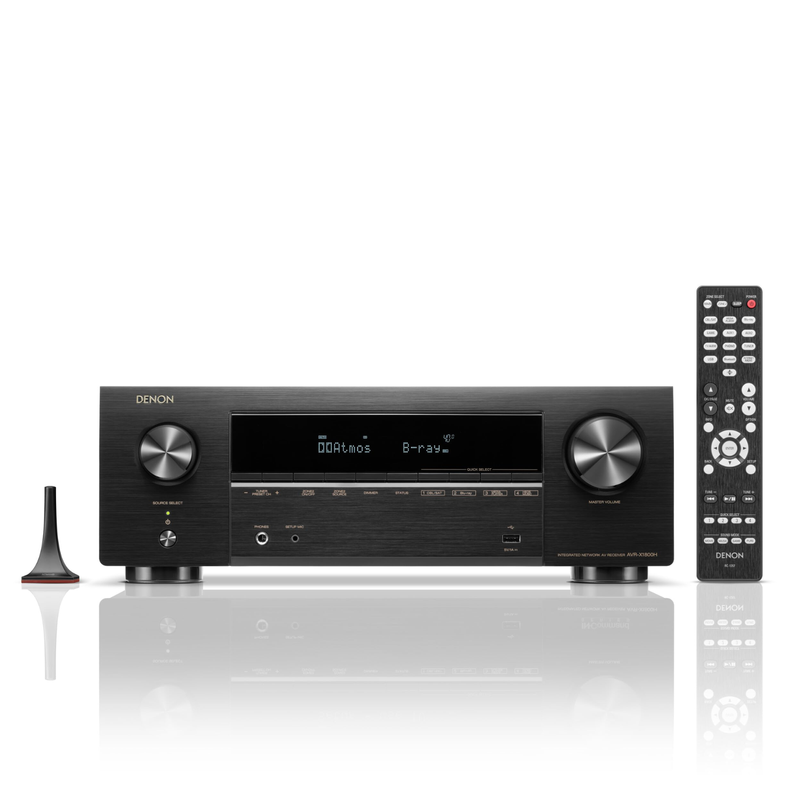 Denon X-Series AVR-X1800H 7.2 Ch. 175W 8K AV Receiver with HEOS® Built-in