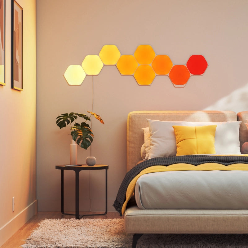 Nanoleaf Shapes I Hexagon I White Smart Lights Starter Kit (9 Panels)