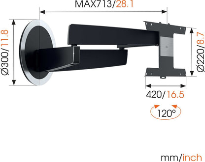 Vogel's NEXT 7346 Full-Motion OLED TV Wall Mount