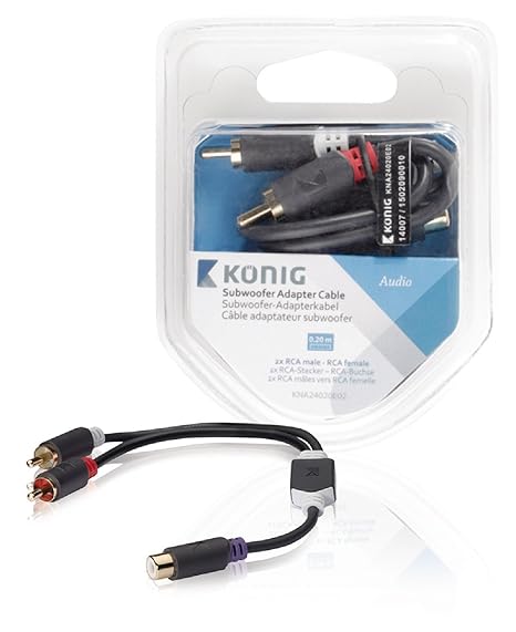 Konig Subwoofer Adapter Cable