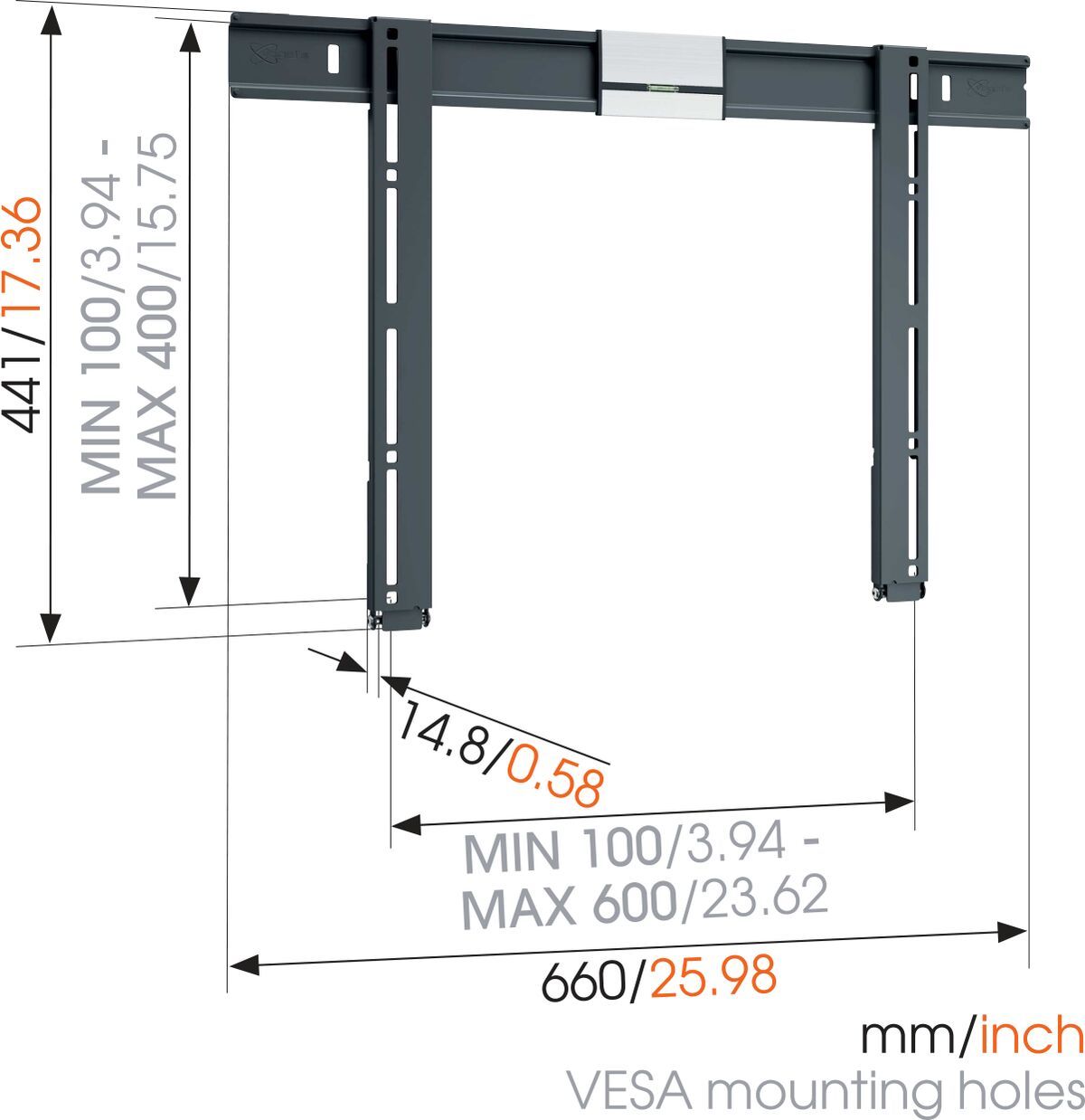 Vogel's THIN 505 ExtraThin Fixed TV Wall Mount