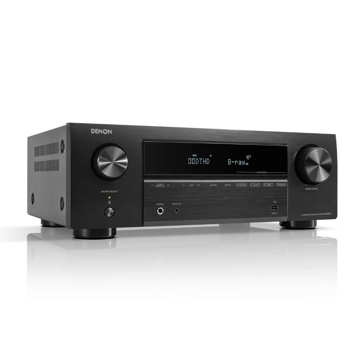 Denon AVR-X580BT 5.2 Ch 8K AV Receiver with Bluetooth