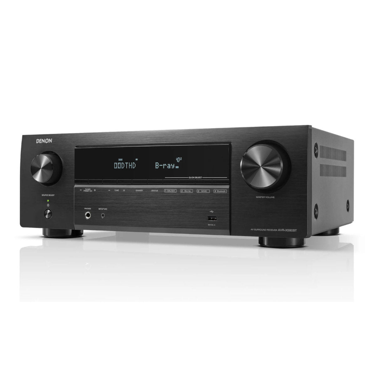 Denon AVR-X580BT 5.2 Ch 8K AV Receiver with Bluetooth