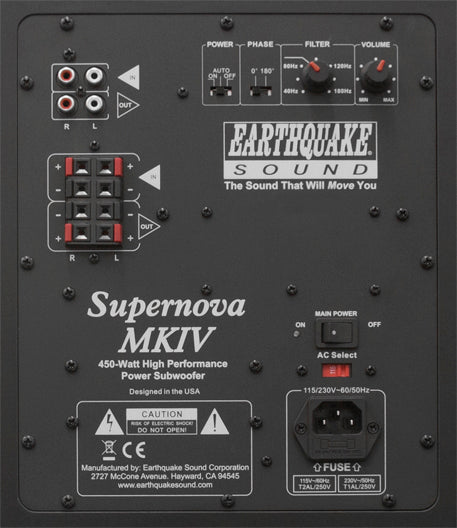 EARTHQUAKE Supernova MKIV-10 Subwoofer