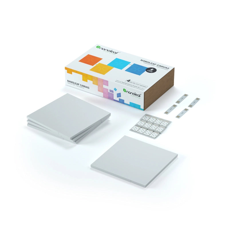 Nanoleaf Canvas I Square I White Smart Lights Expansion Kit (4 Panels)
