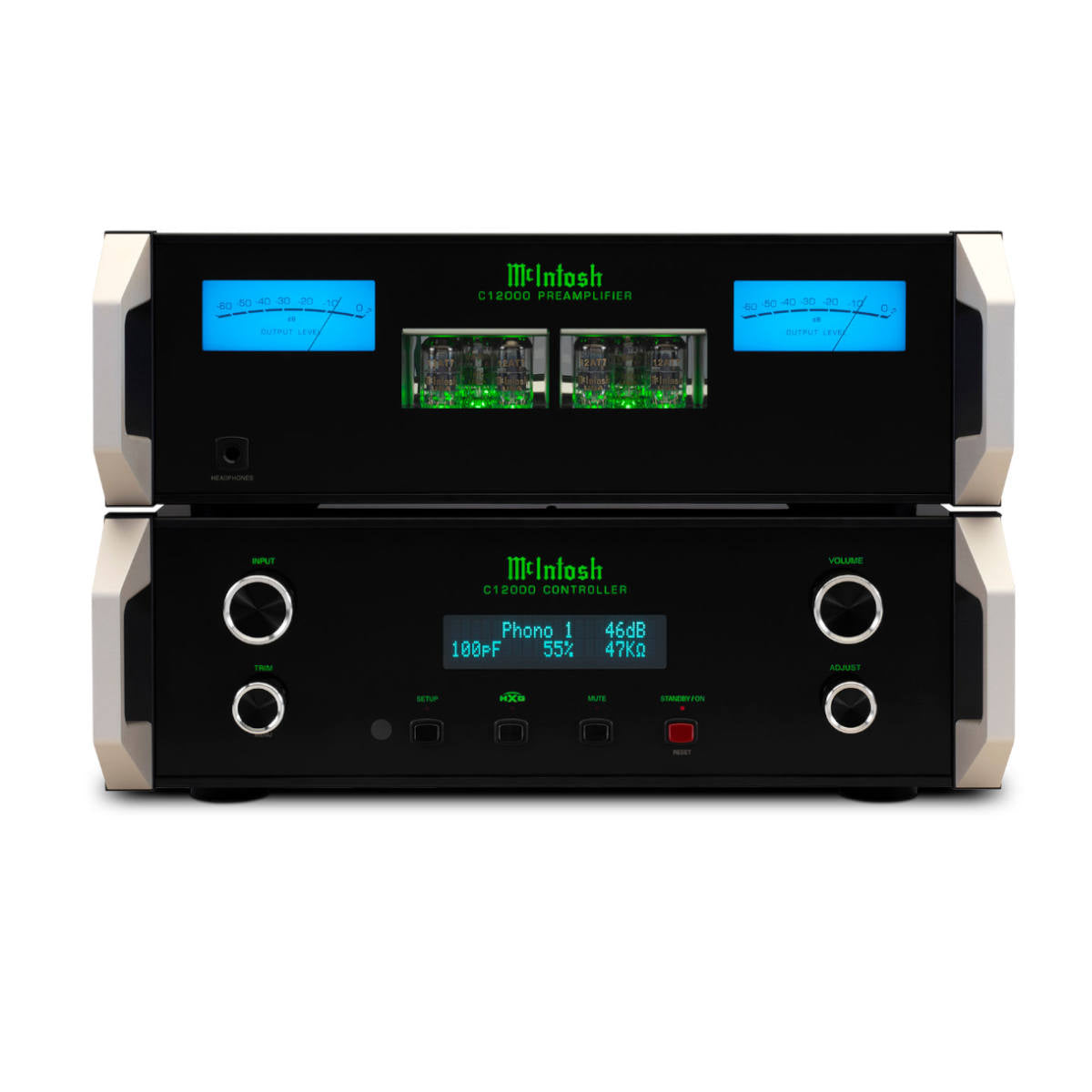 McIntosh C12000 2-Channel Solid State and Vacuum Tube Preamplifier