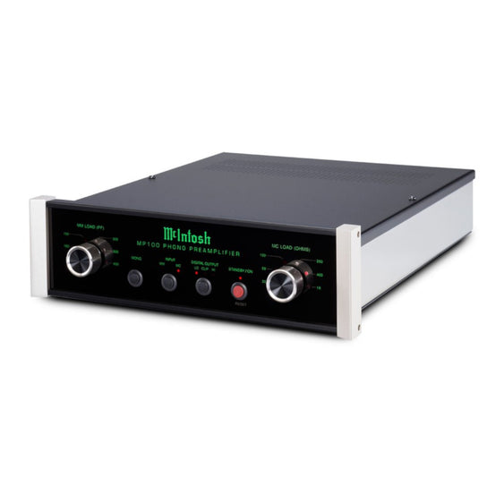 McIntosh MP100 2-Channel Solid State Phono Preamplifier