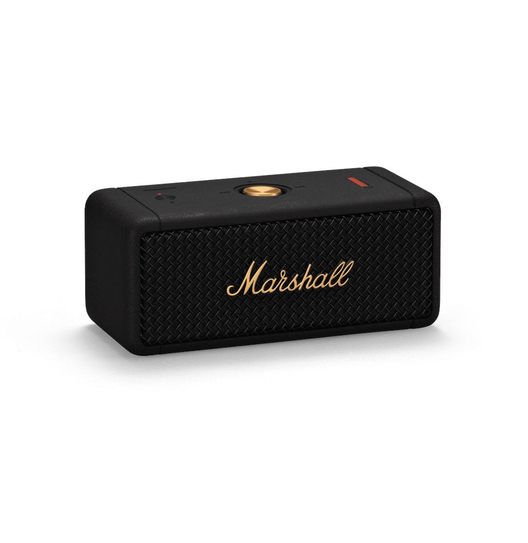 Marshall Emberton Portable Wireless Bluetooth Speaker Speakers Marshall Black & Brass 